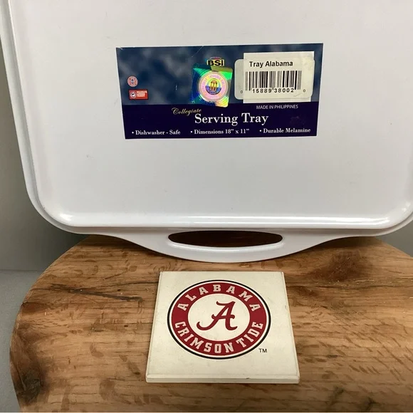Alabama Crimson Tide College Football Melamine Serving Tray - Roll Tide - Rare - Picture 6 of 11